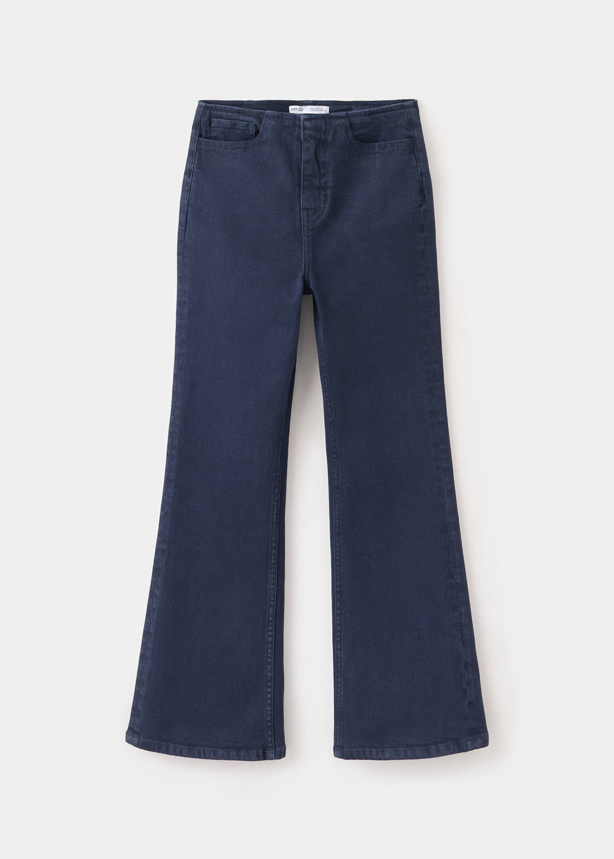Waistband-free flare jeans — Navy