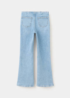 Waistband-free flare jeans — Medium Blue 5