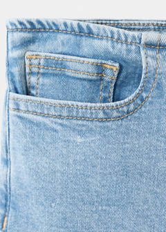 Waistband-free flare jeans — Medium Blue 6
