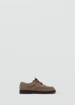 Leather deck shoe — Sand 1
