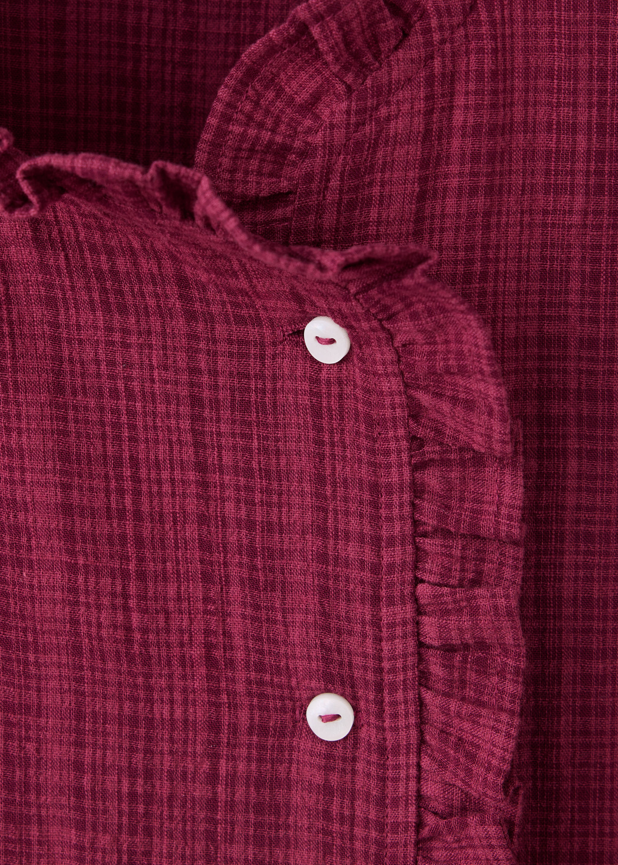 Wrap-front blouse with ruffle detail - Details of the article 8