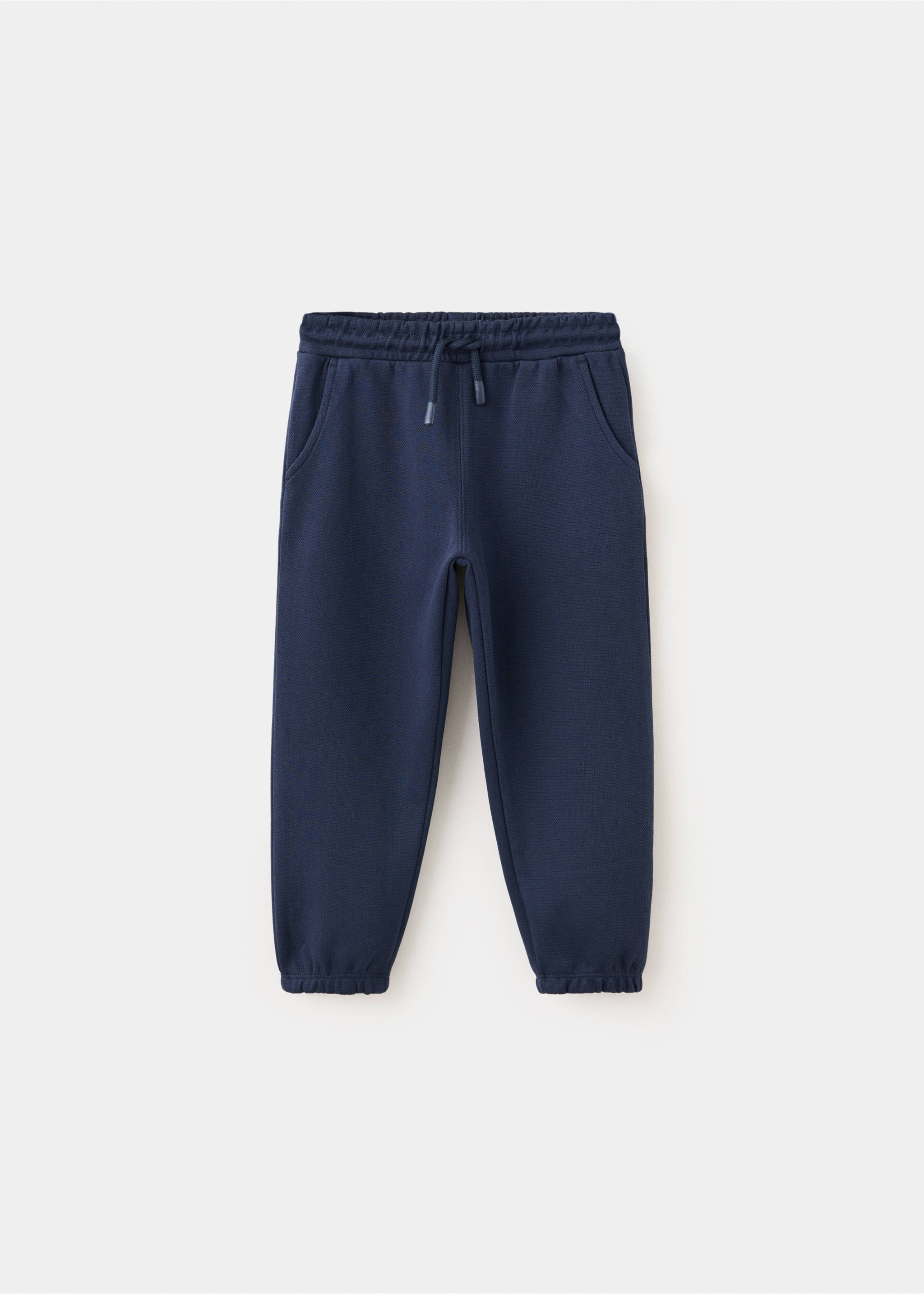 Cotton jogger-style trousers - Article without model, Navy. Ref: 37094779-00.
