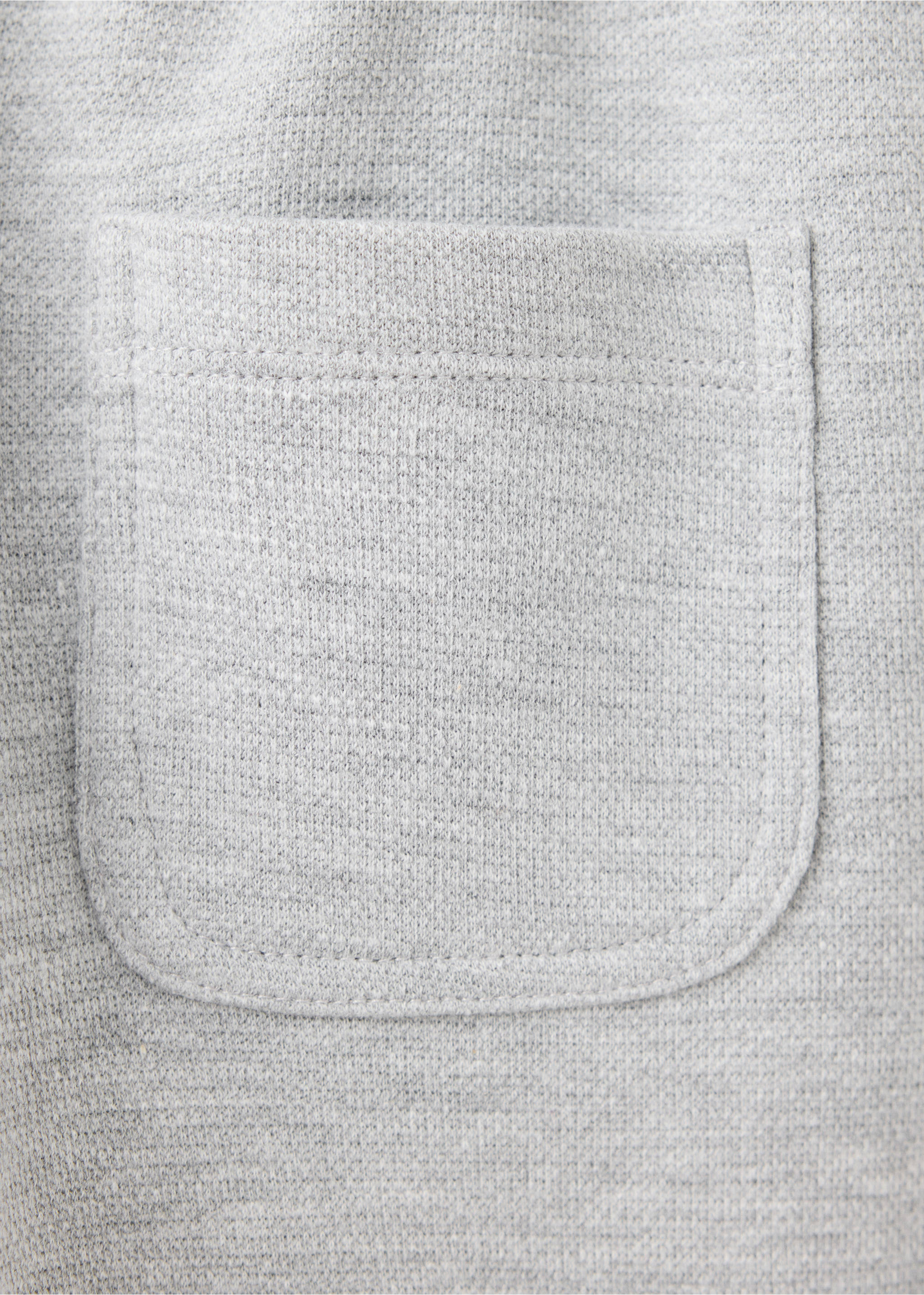 Cotton jogger-style trousers - Details of the article 0, Light Heather Grey. Ref: 37094779-00.