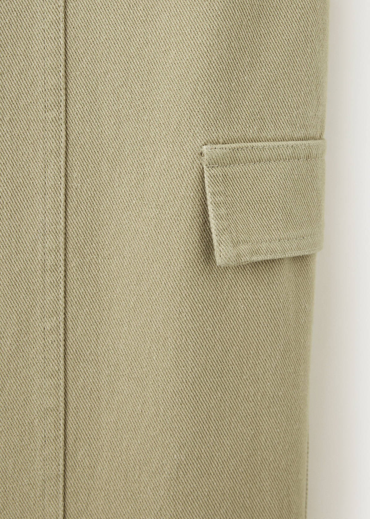 Wide leg cargo jeans — Khaki