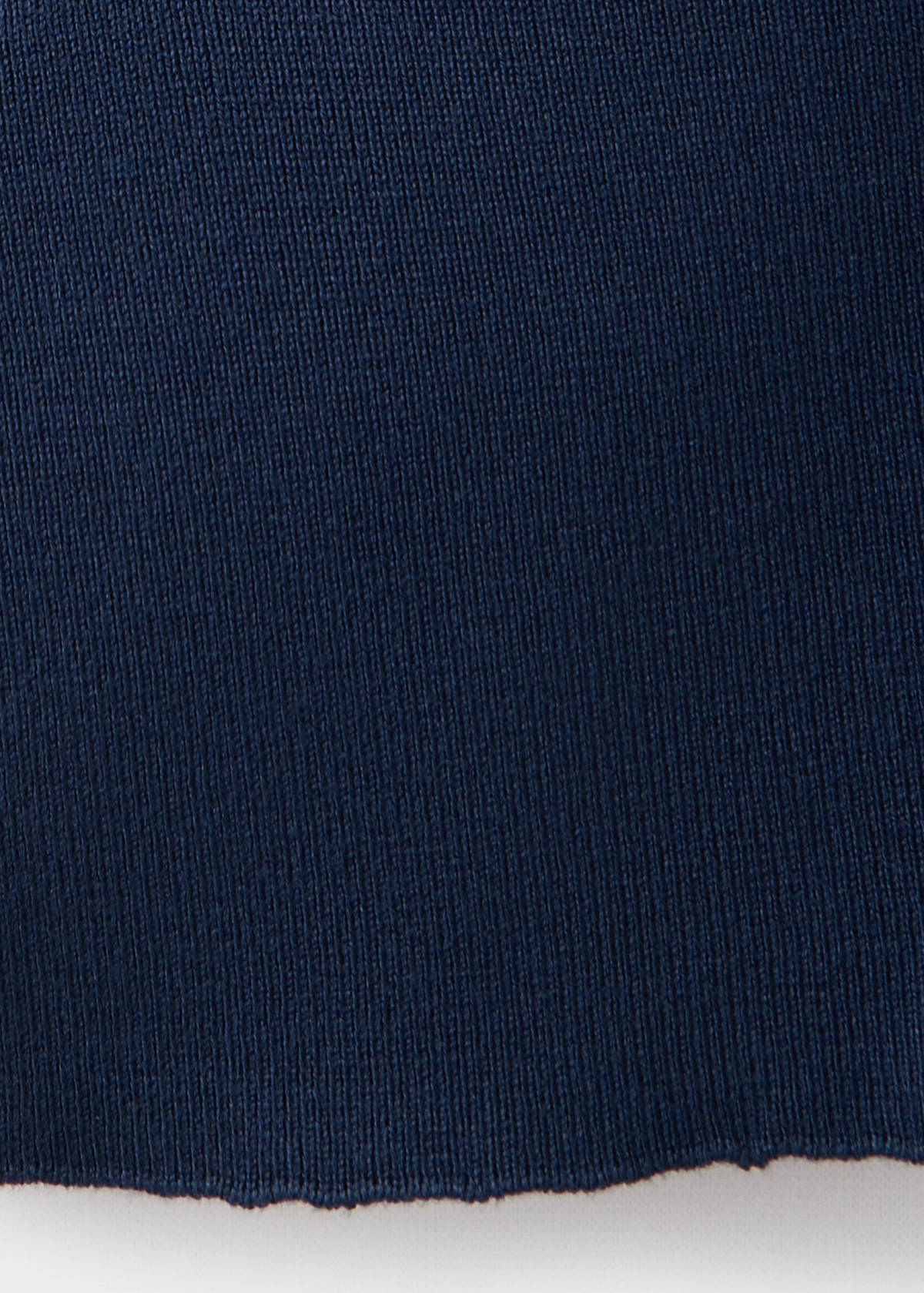 V-neck knitted top — Navy