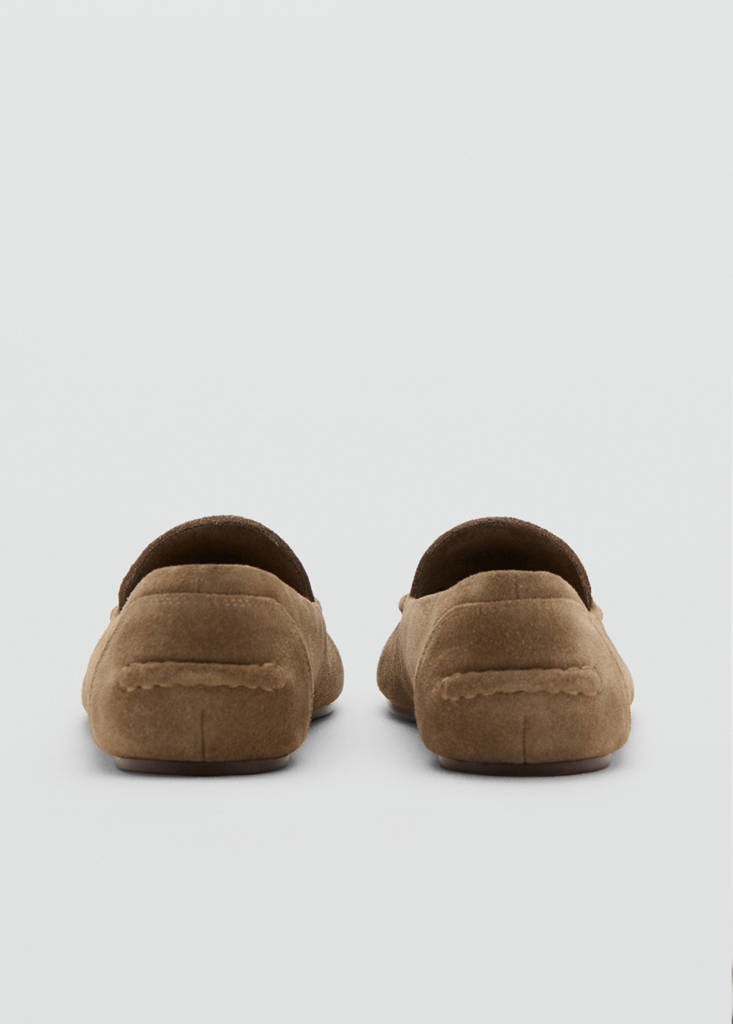 Suede loafers — Sand