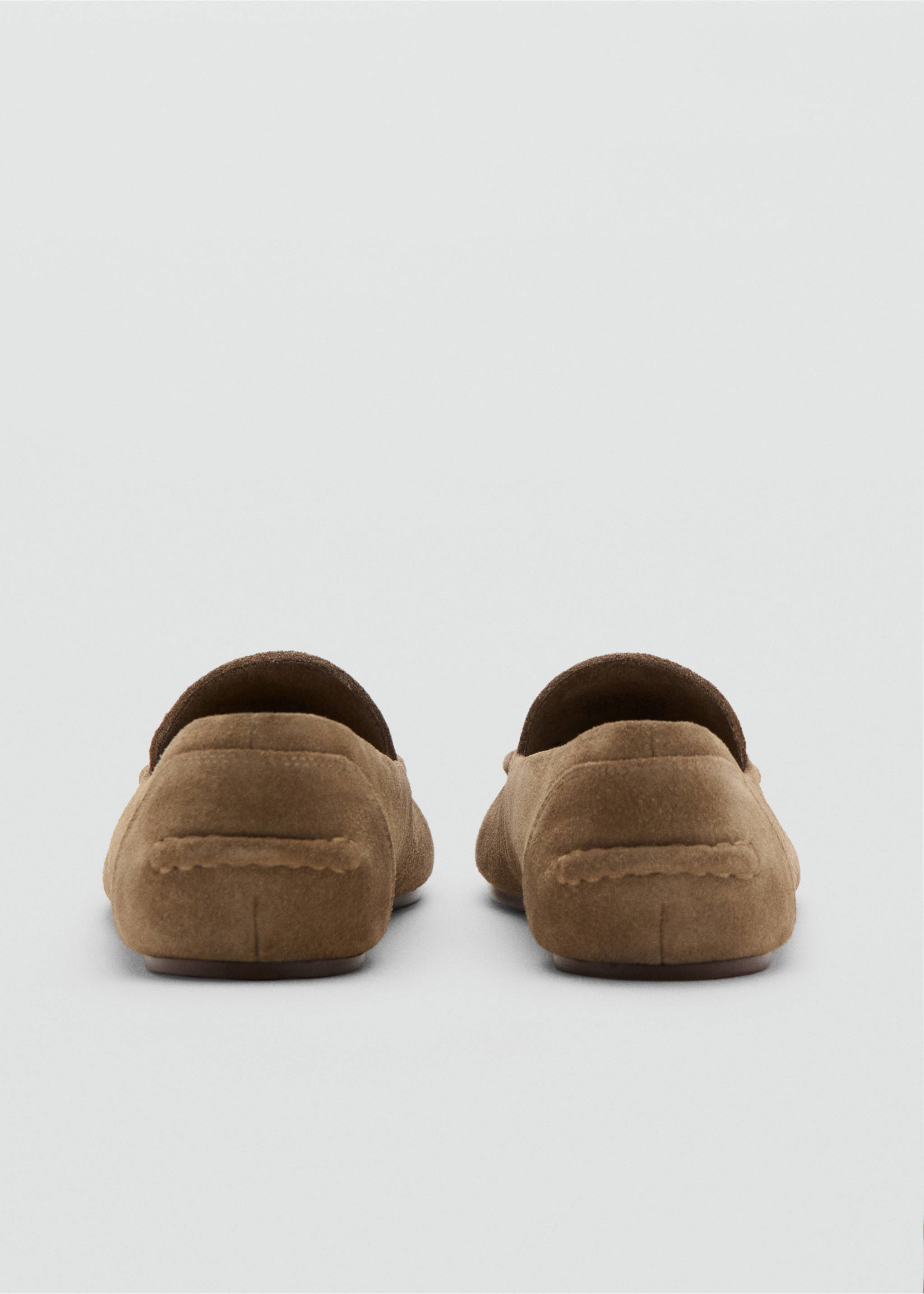 Suede loafers - Details of the article 1, Sand. Ref: 37094783-00.
