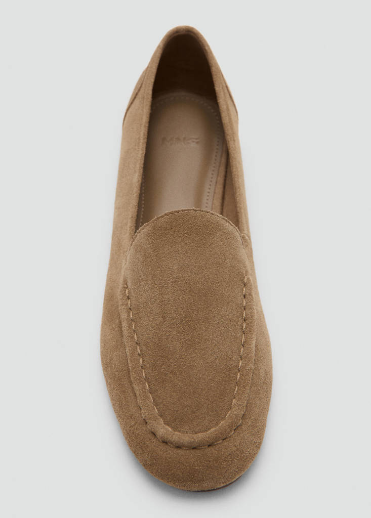 Suede loafers — Sand