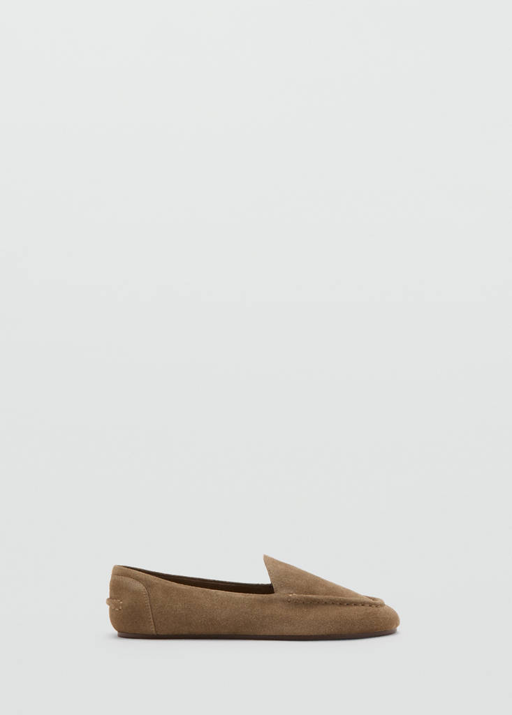 Suede loafers — Sand