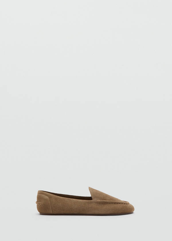 Suede loafers — Sand