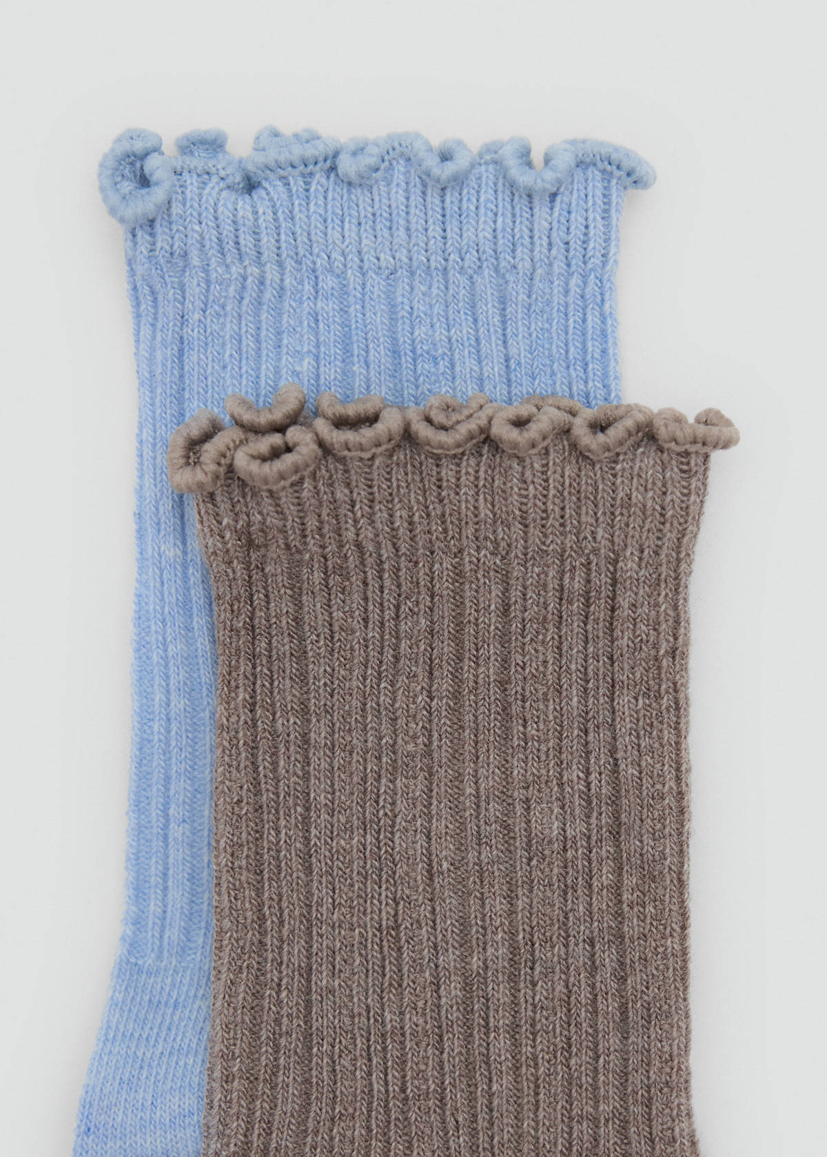 2 pack ribbed socks — Sky Blue