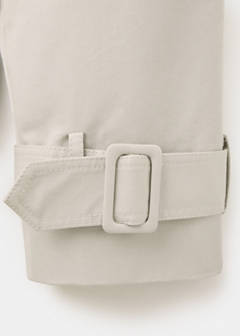 Long double-breasted trench coat — Light/Pastel Grey 8
