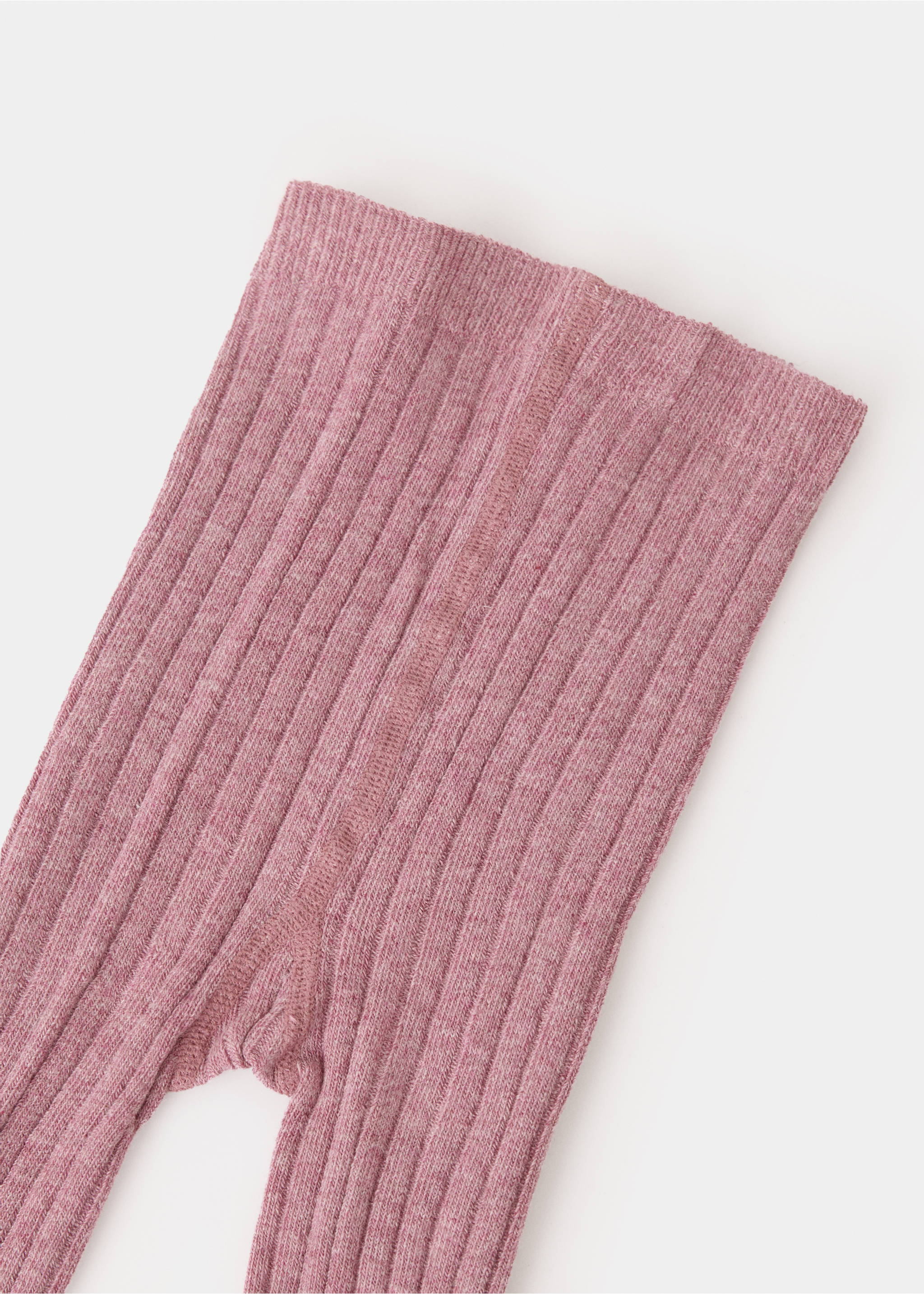 Ribbed knit tights - Reverse of the article, Pink. Ref: 37094790-00.