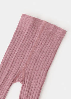 Ribbed knit tights — Pink 3