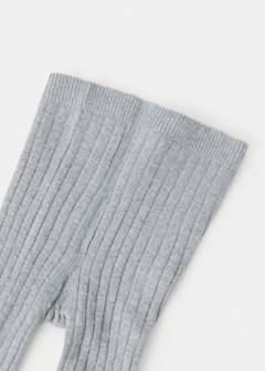 Ribbed knit tights — Medium Heather Grey 3