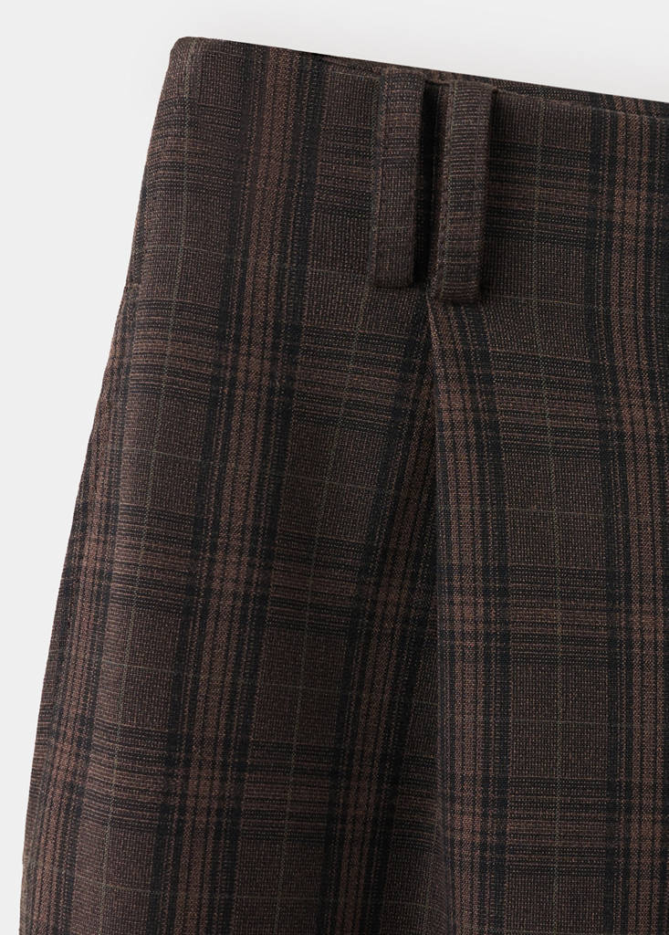 High-waisted balloon trousers — Brown