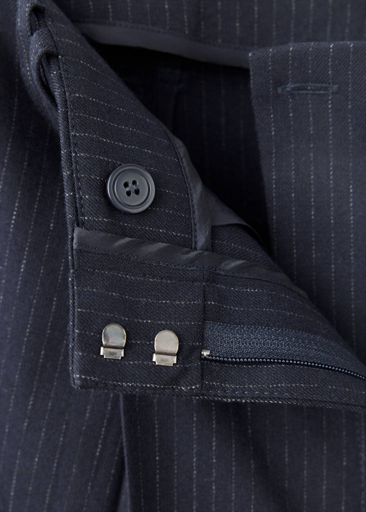 High-waisted balloon trousers — Dark Navy