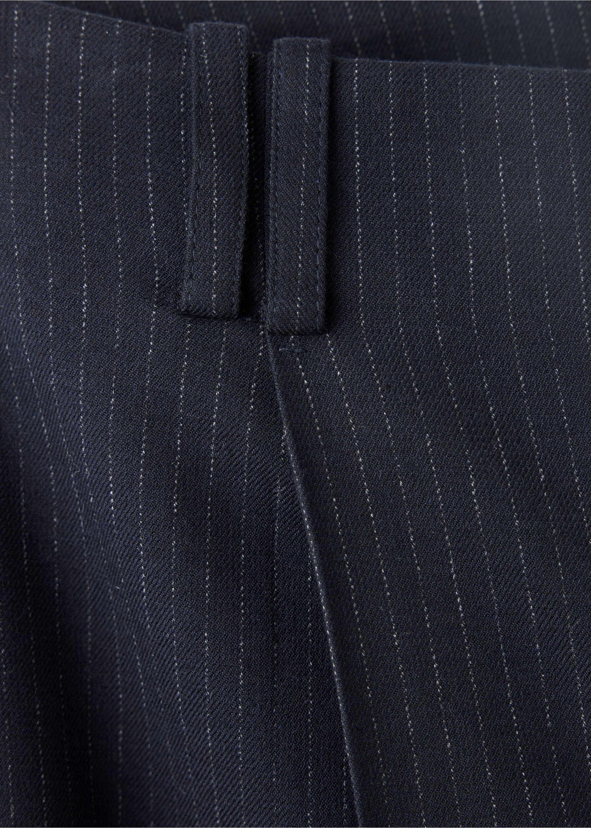 High-waisted balloon trousers - Details of the article 0, Dark Navy. Ref: 37094791-00.