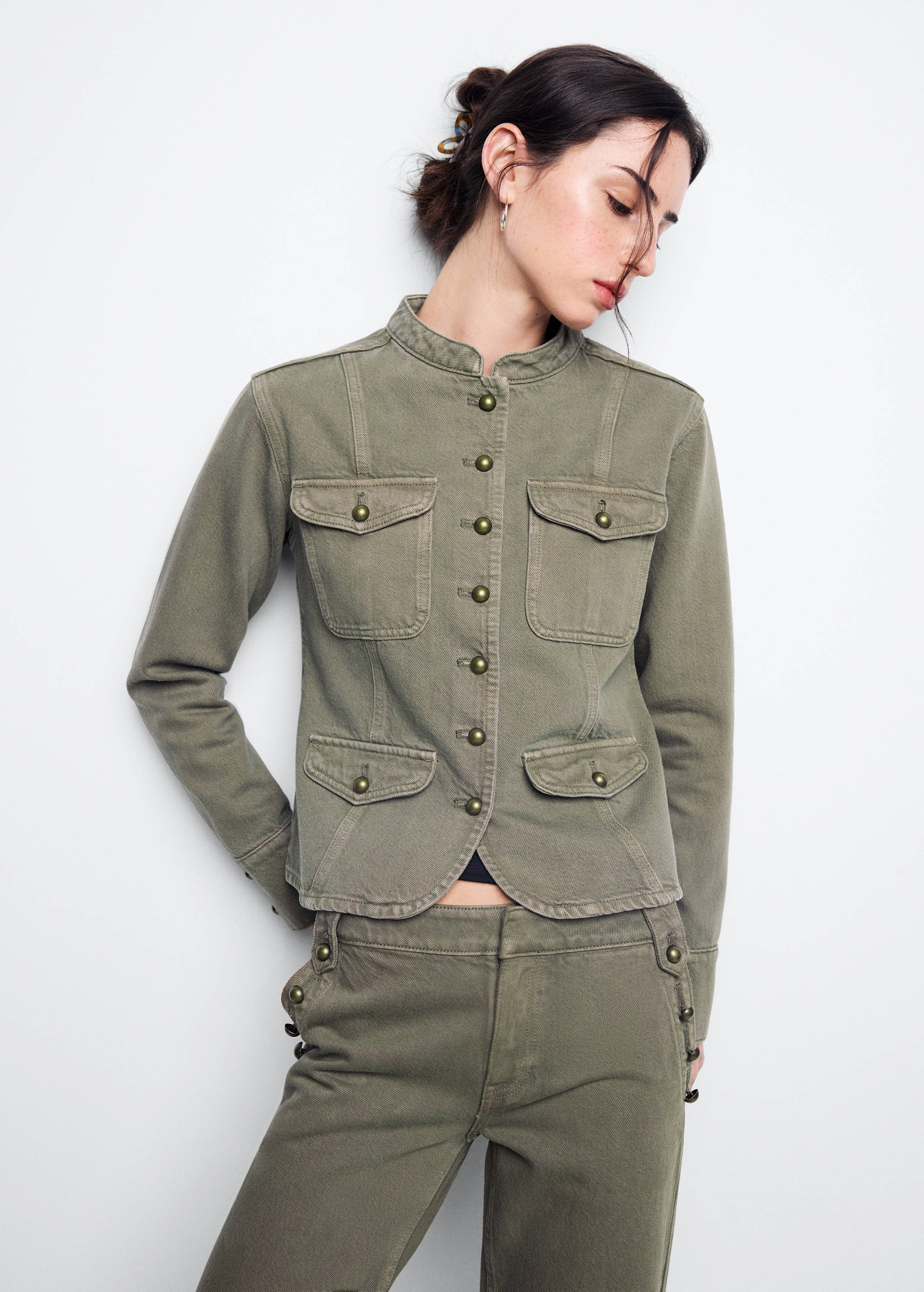 Pockets denim jacket - Medium plane