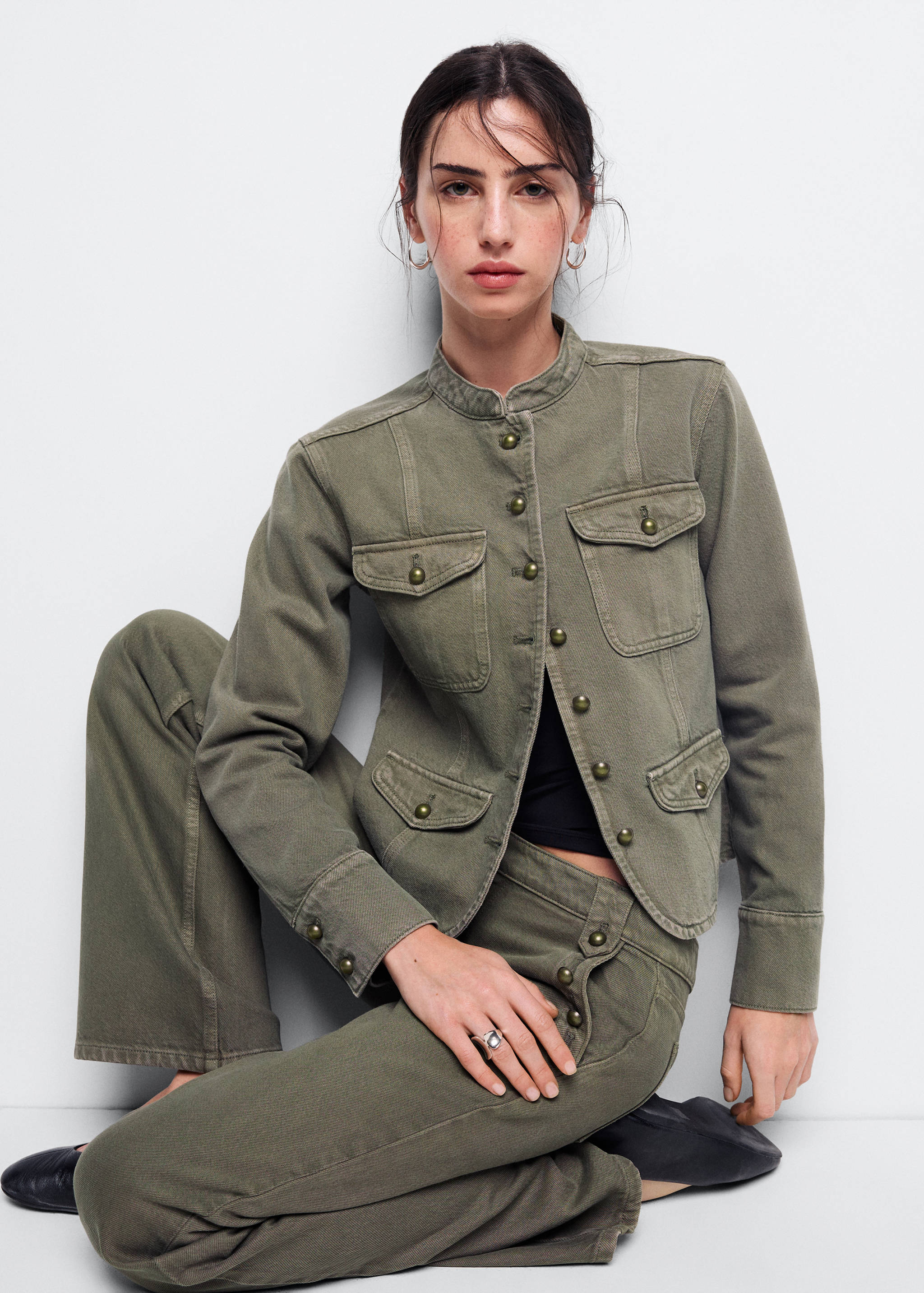 Pockets denim jacket - Details of the article 2