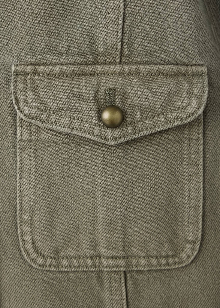 Pockets denim jacket — Khaki