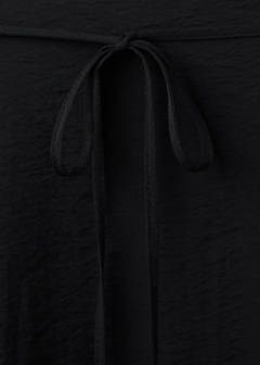 Tie long skirt — Charcoal 6
