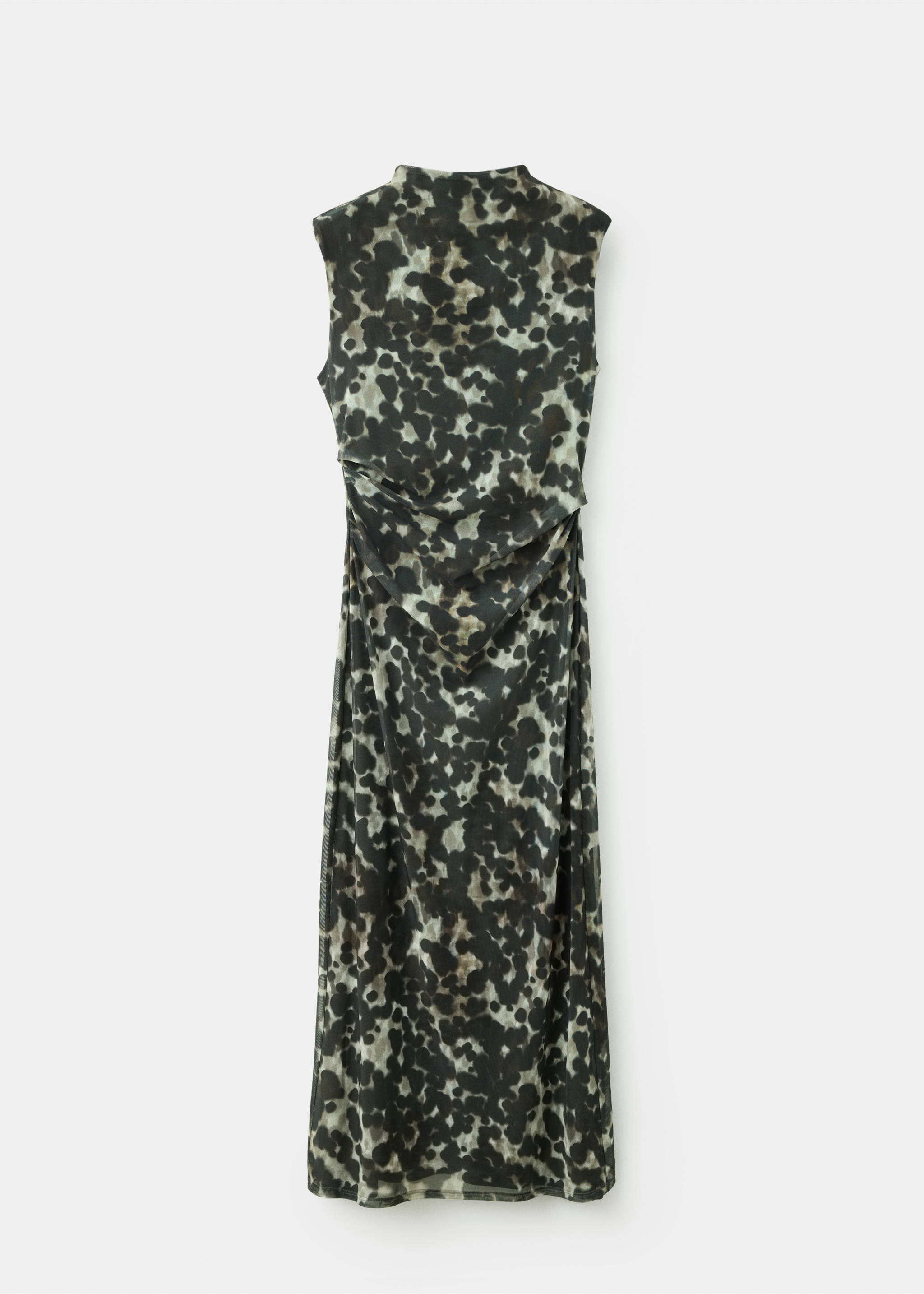 Robe en maille imprimée - Article sans modèle, Gris. Ref: 37094797-00.