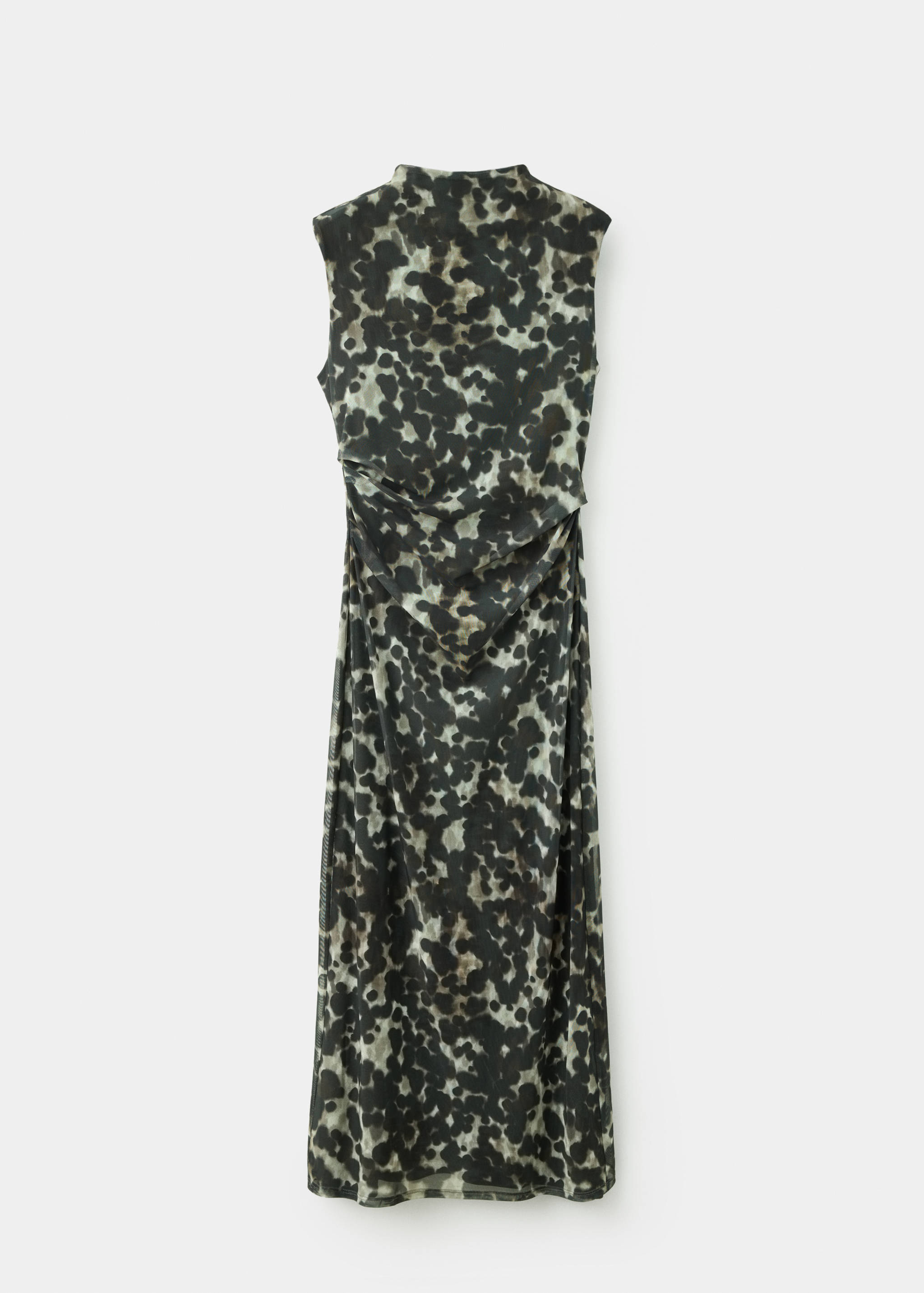 Gekräuseltes Printkleid - Artikel ohne Model