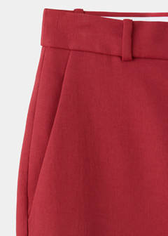 Straight mid-rise bermuda shorts — Dark Orange 6