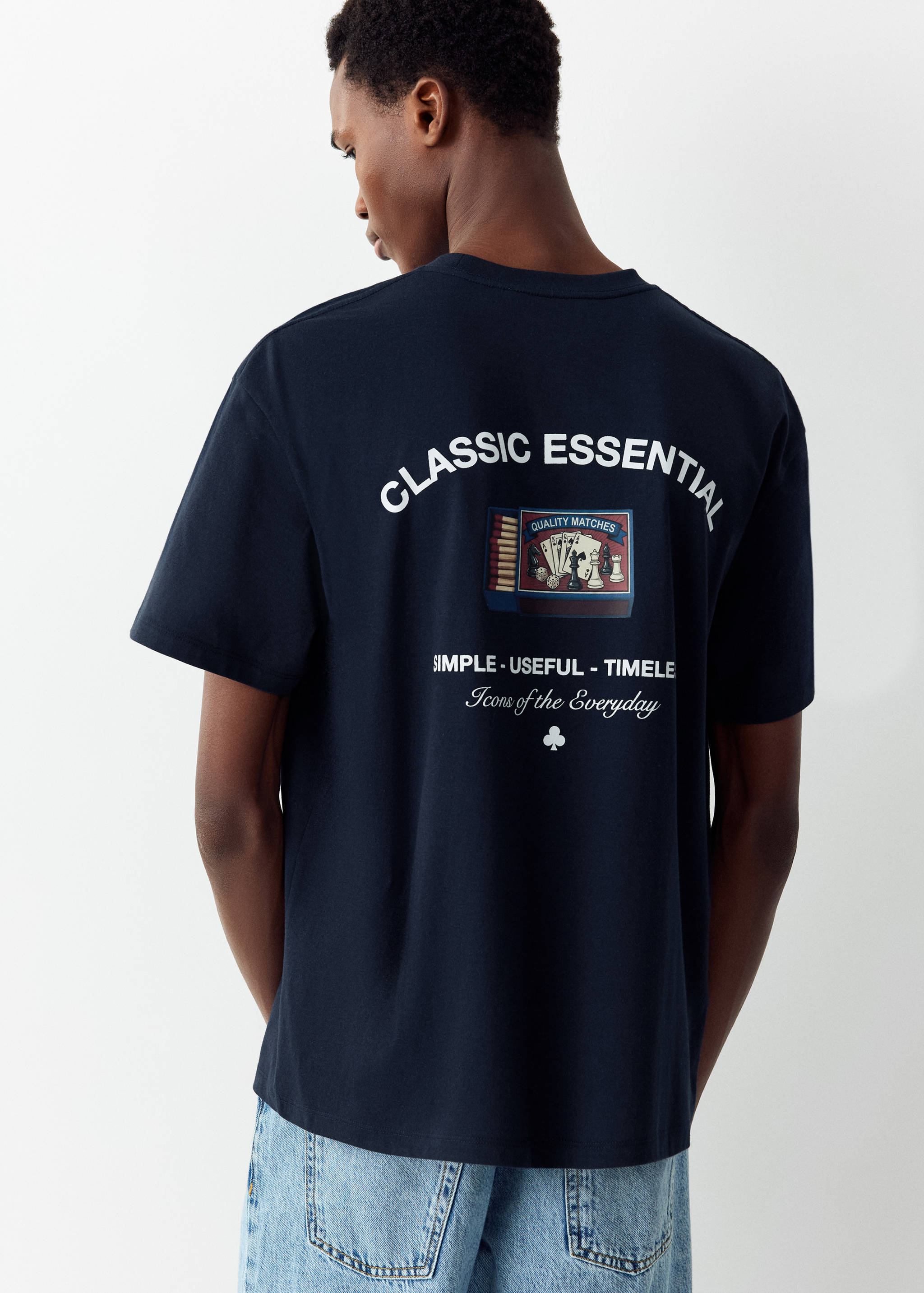 T-shirt 100 % coton imprimé - Verso de l’article