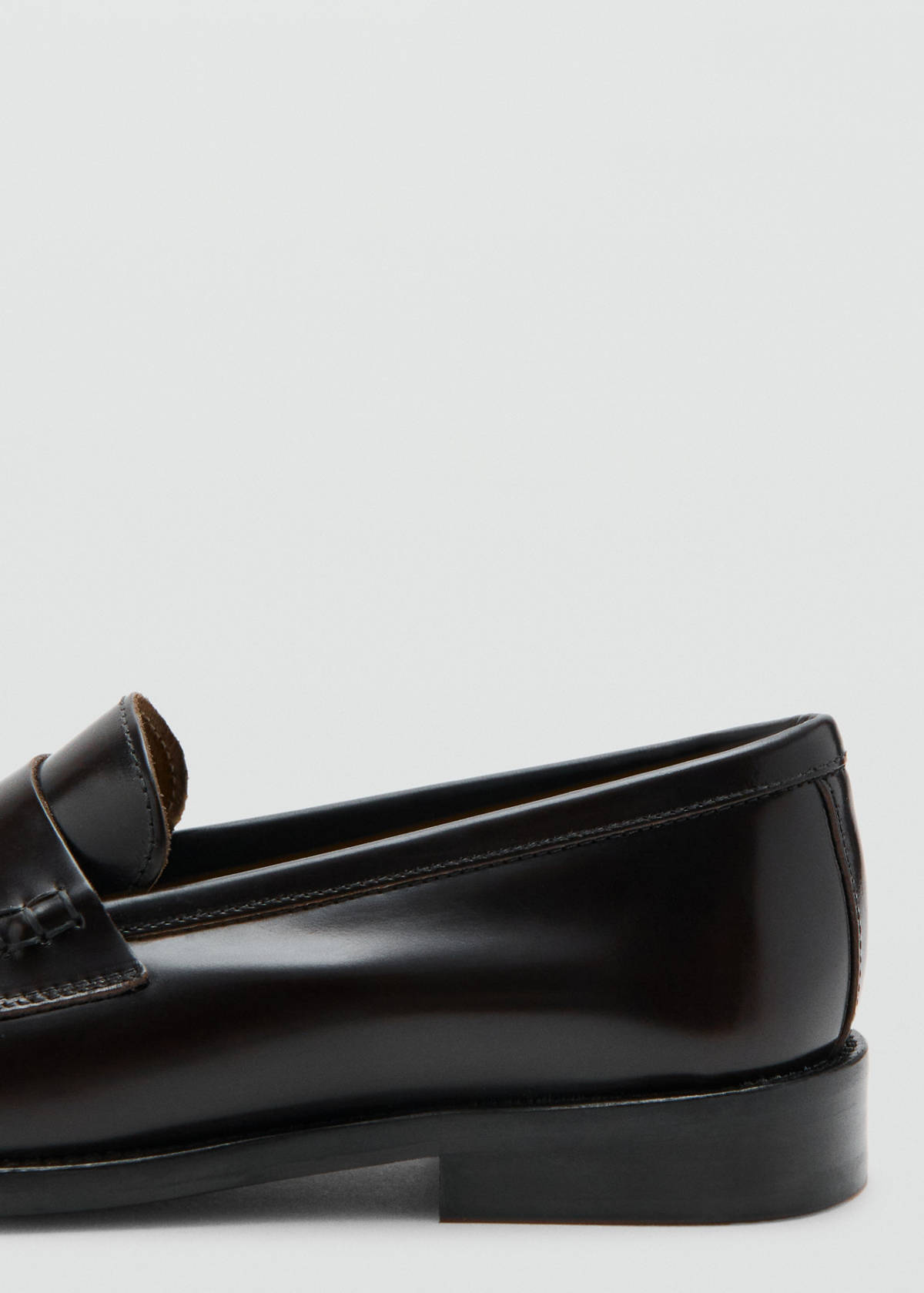 Leather penny loafers — Chocolate