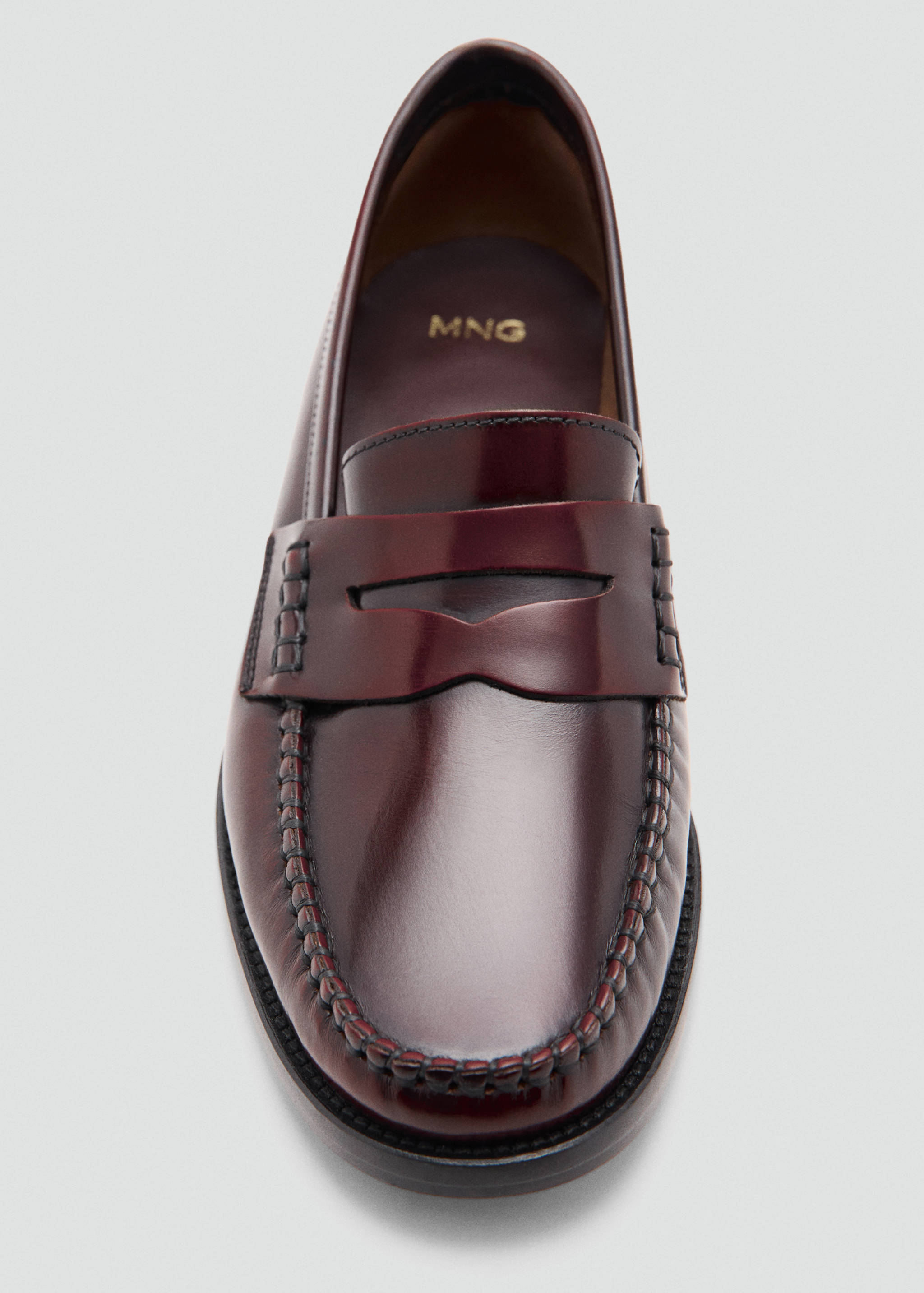 Gathered leather loafer - Details of the article 3