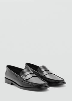 Leather penny loafers — Black 2