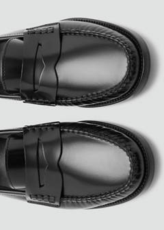 Leather penny loafers — Black 4