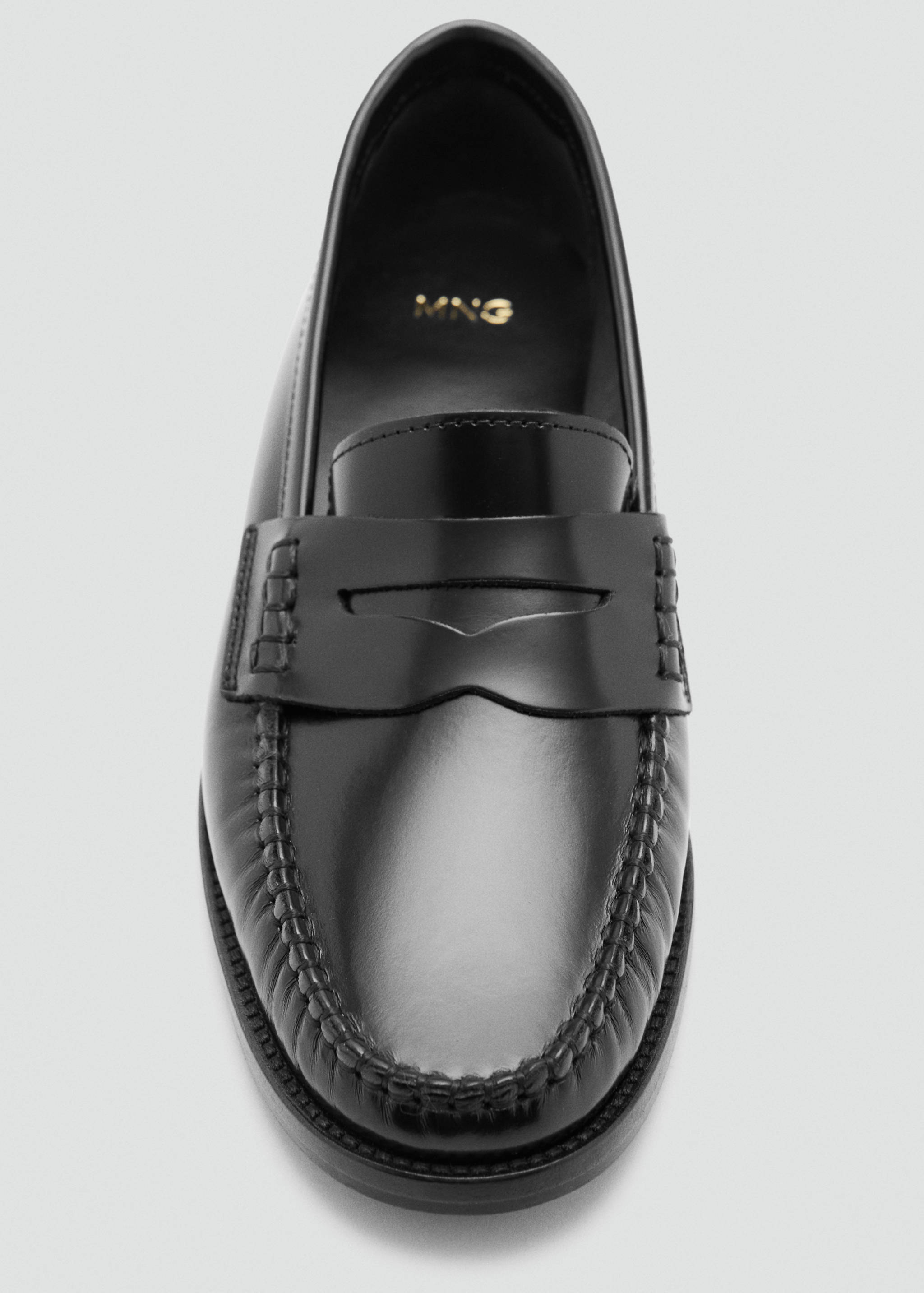 Gathered leather loafer - Details of the article 3