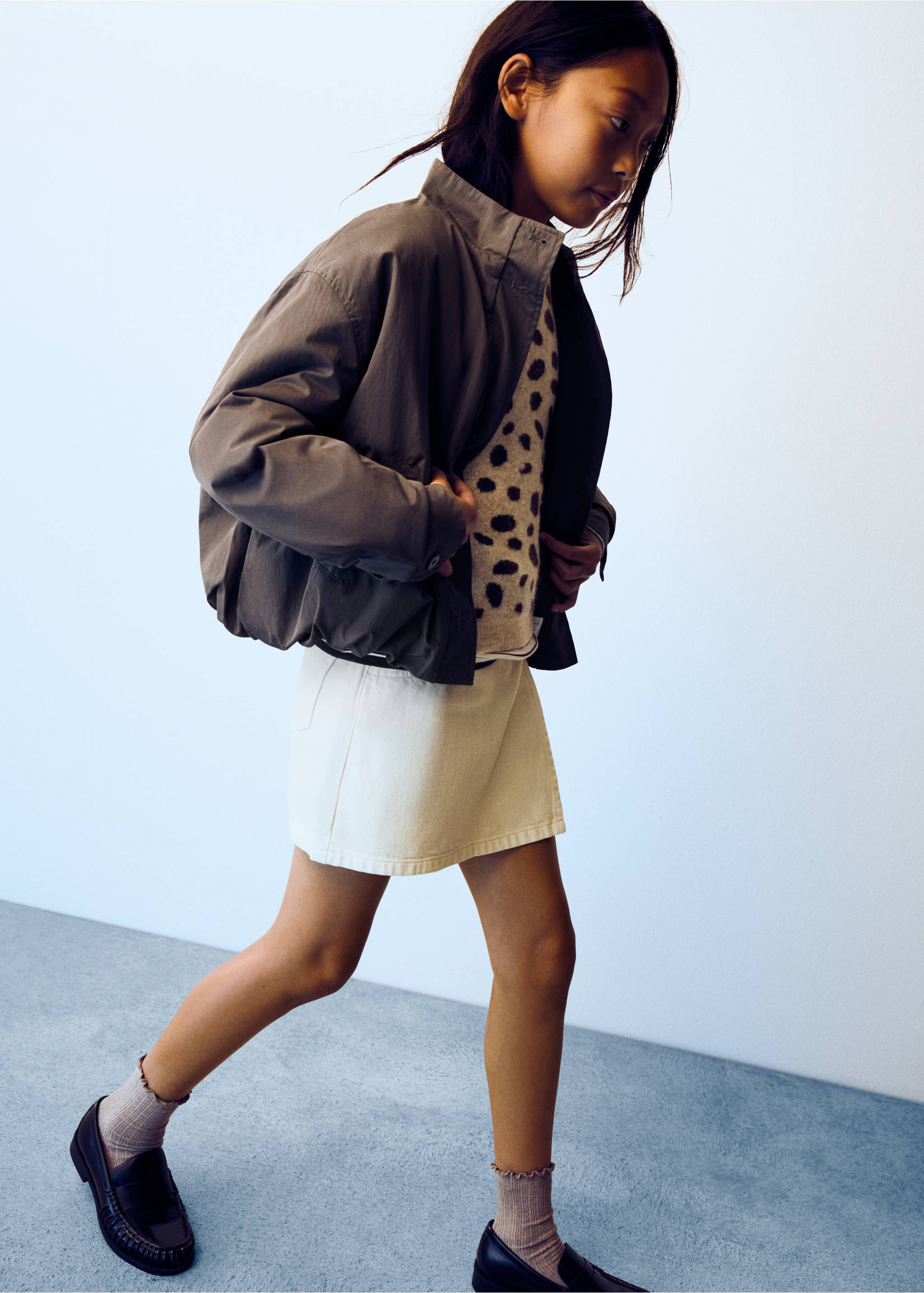 Bomber jacket - Medium plane, Brown. Ref: 37095151-00.