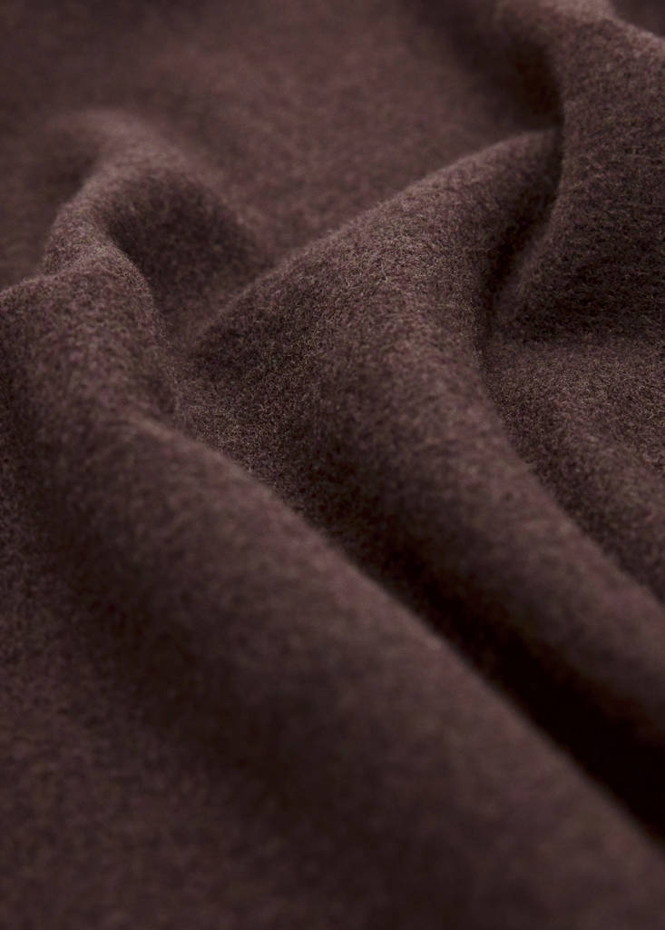 Fringed edge scarf — Chocolate