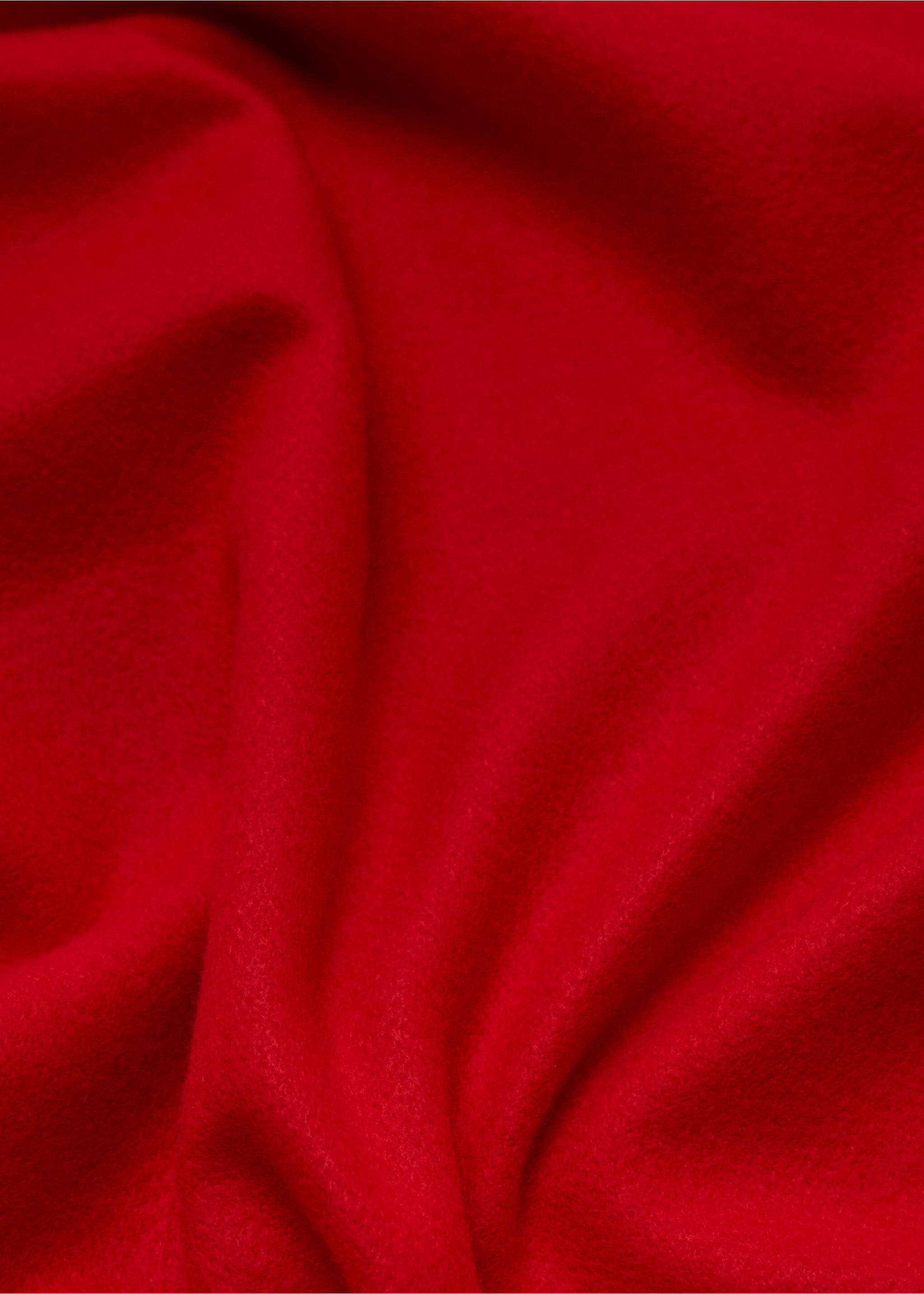 Fringed edge scarf - Medium plane, Red. Ref: 37095153-00.
