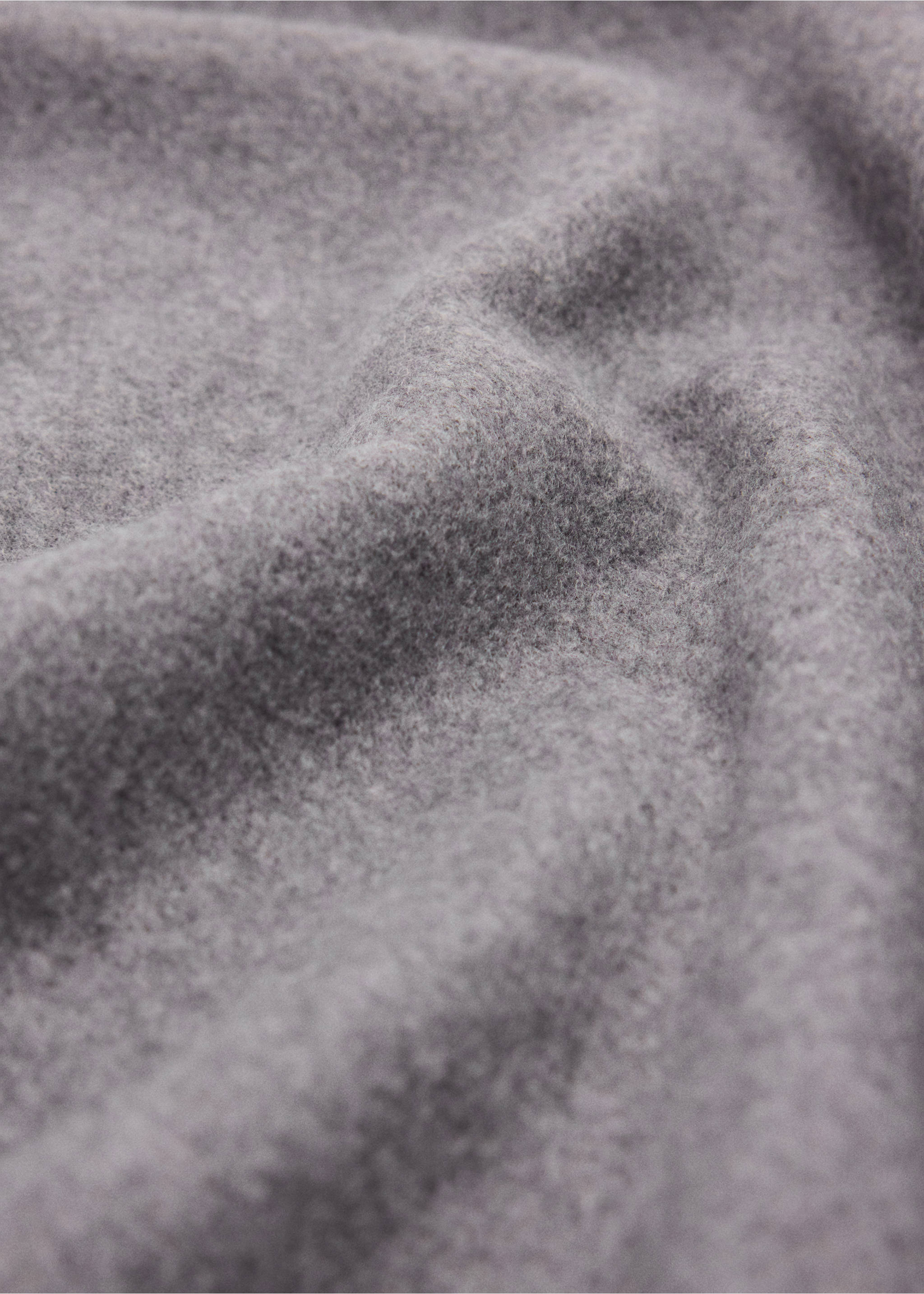 Fringed edge scarf - Medium plane, Dark Heather Grey. Ref: 37095153-00.