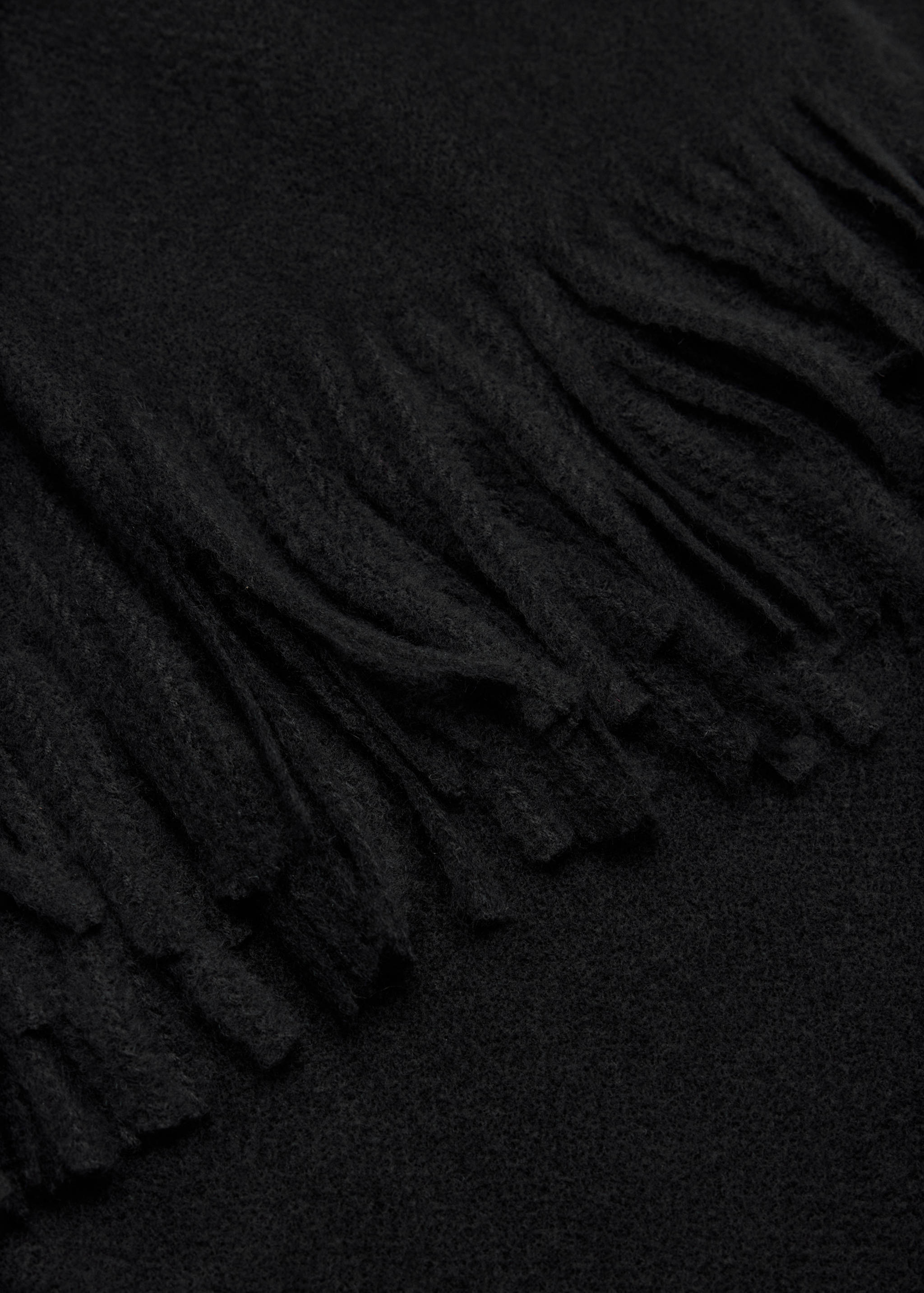 Fringed edge scarf - Medium plane