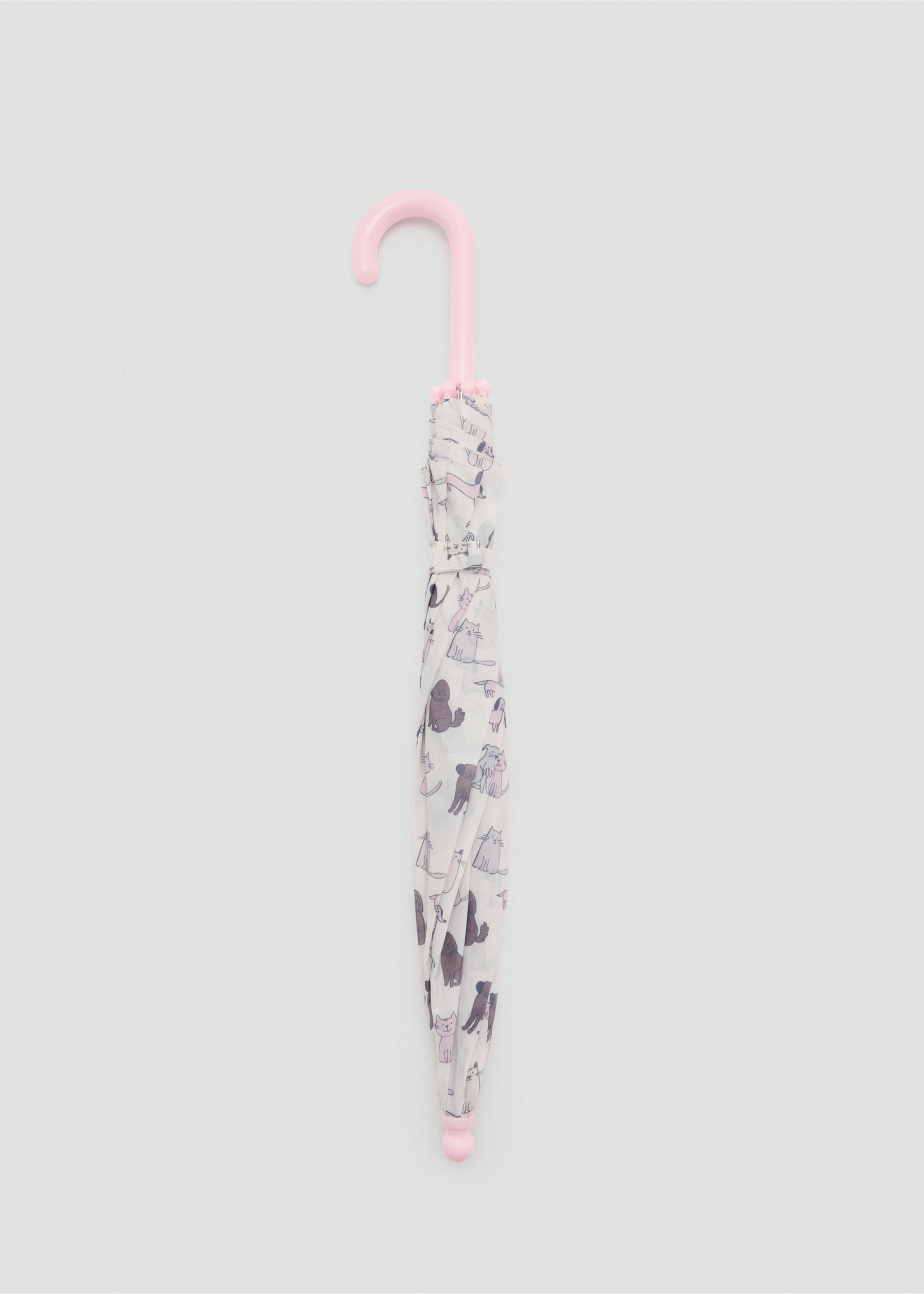 Animal-pattern umbrella - Article without model, Pale Pink. Ref: 37095155-00.