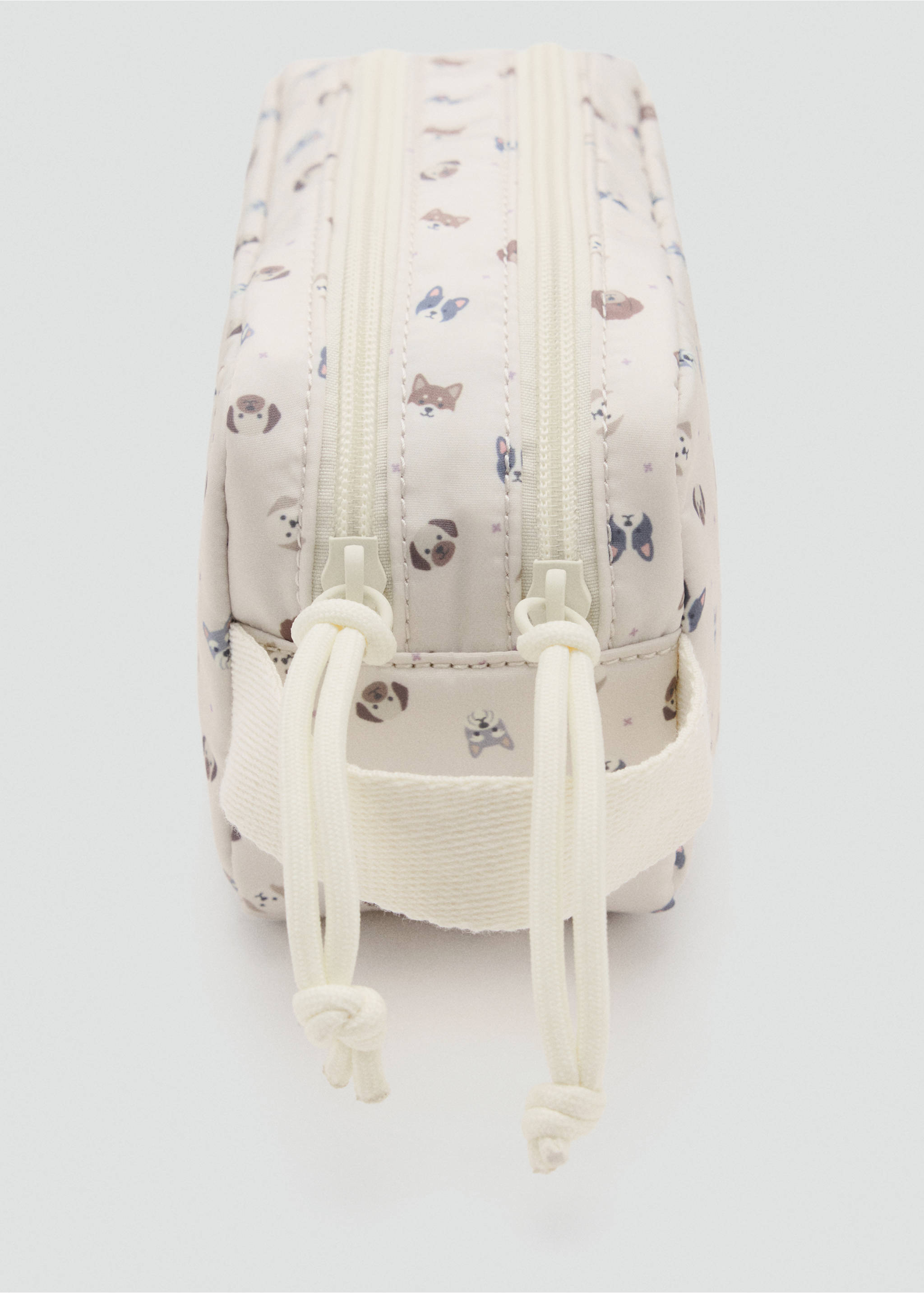 Dog print pencil case - Деталь изделия 1, Экрю. Ref: 37095157-00.