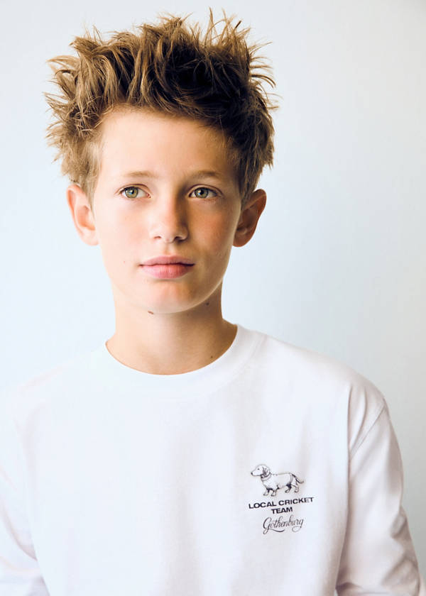 Printed cotton-blend t-shirt — White