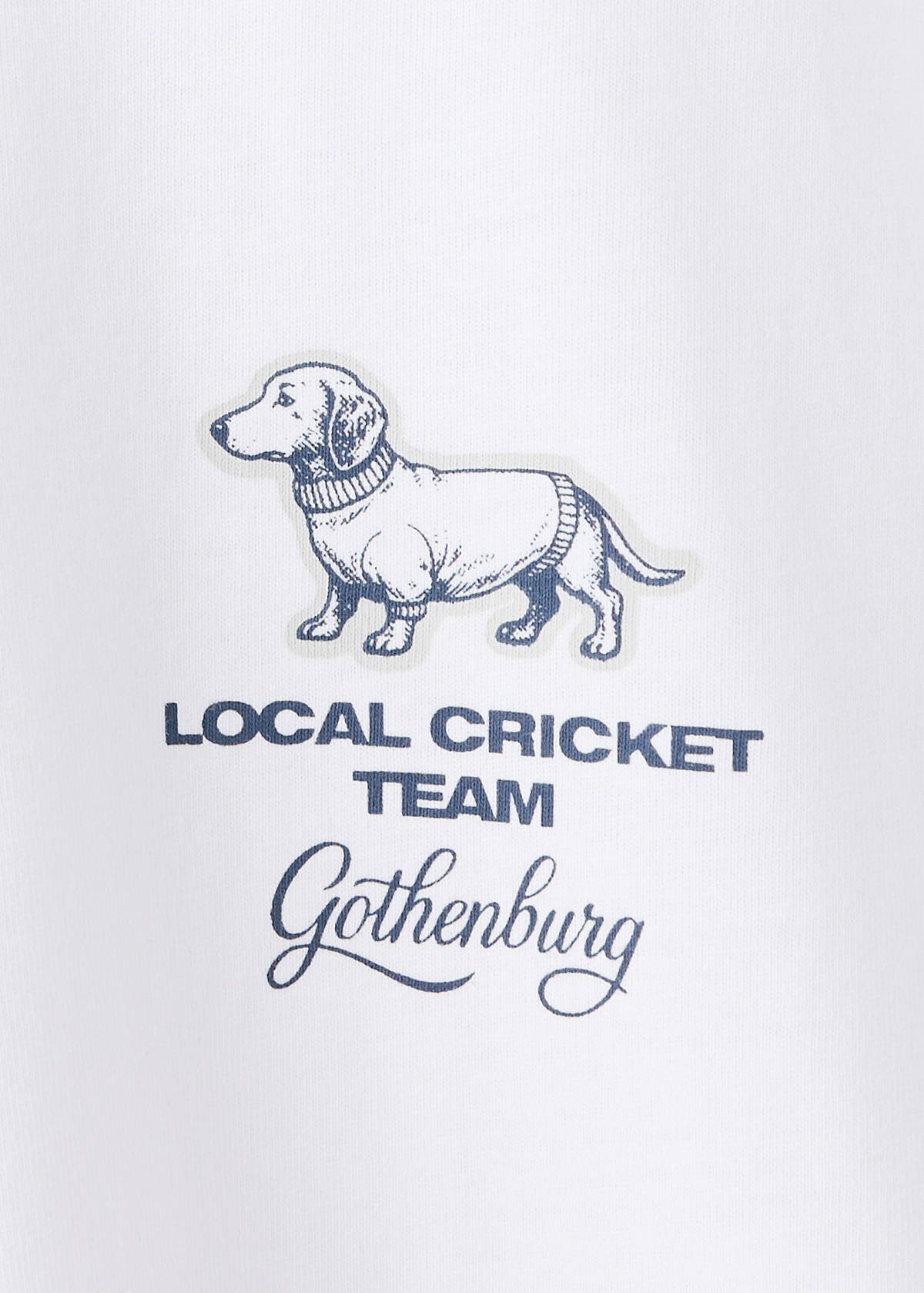 Printed cotton-blend t-shirt — White