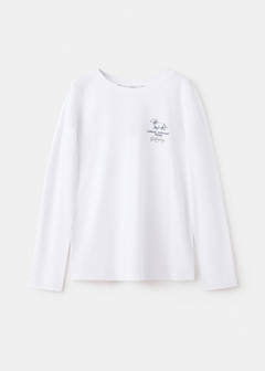 Printed cotton-blend t-shirt — White 3