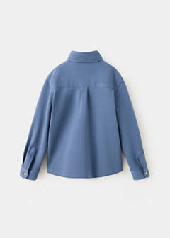 Cotton piqué shirt — Blue 5