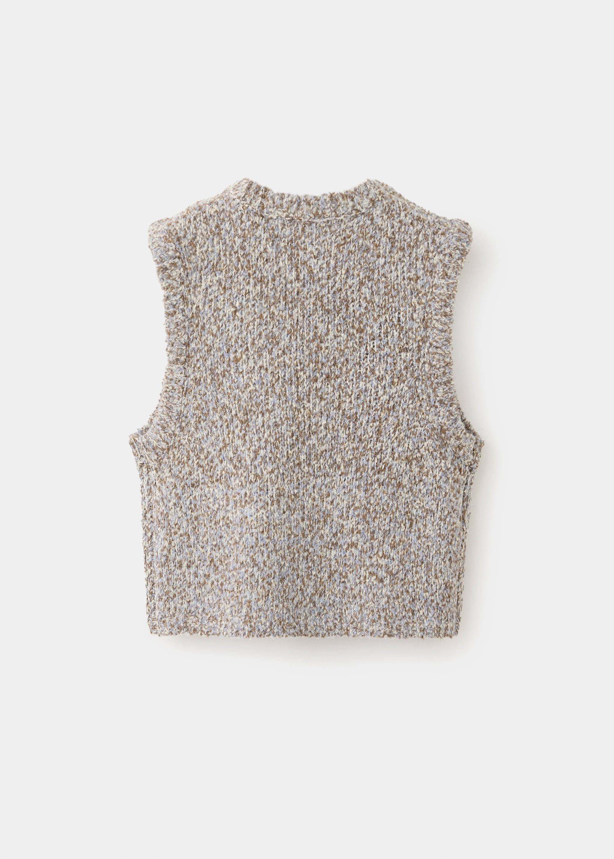 Braided-knit gilet - Reverse of the article