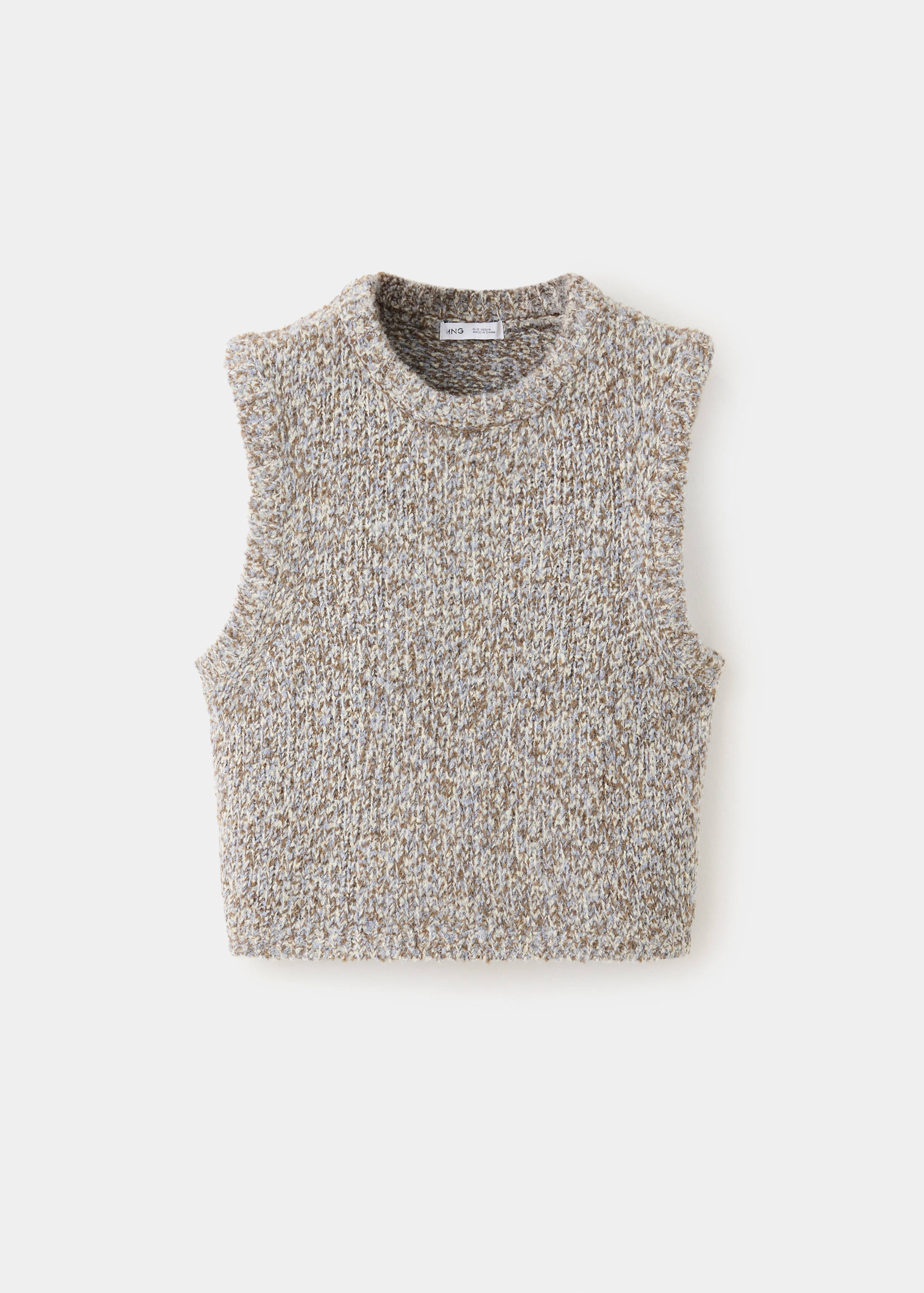 Braided-knit gilet - Article without model