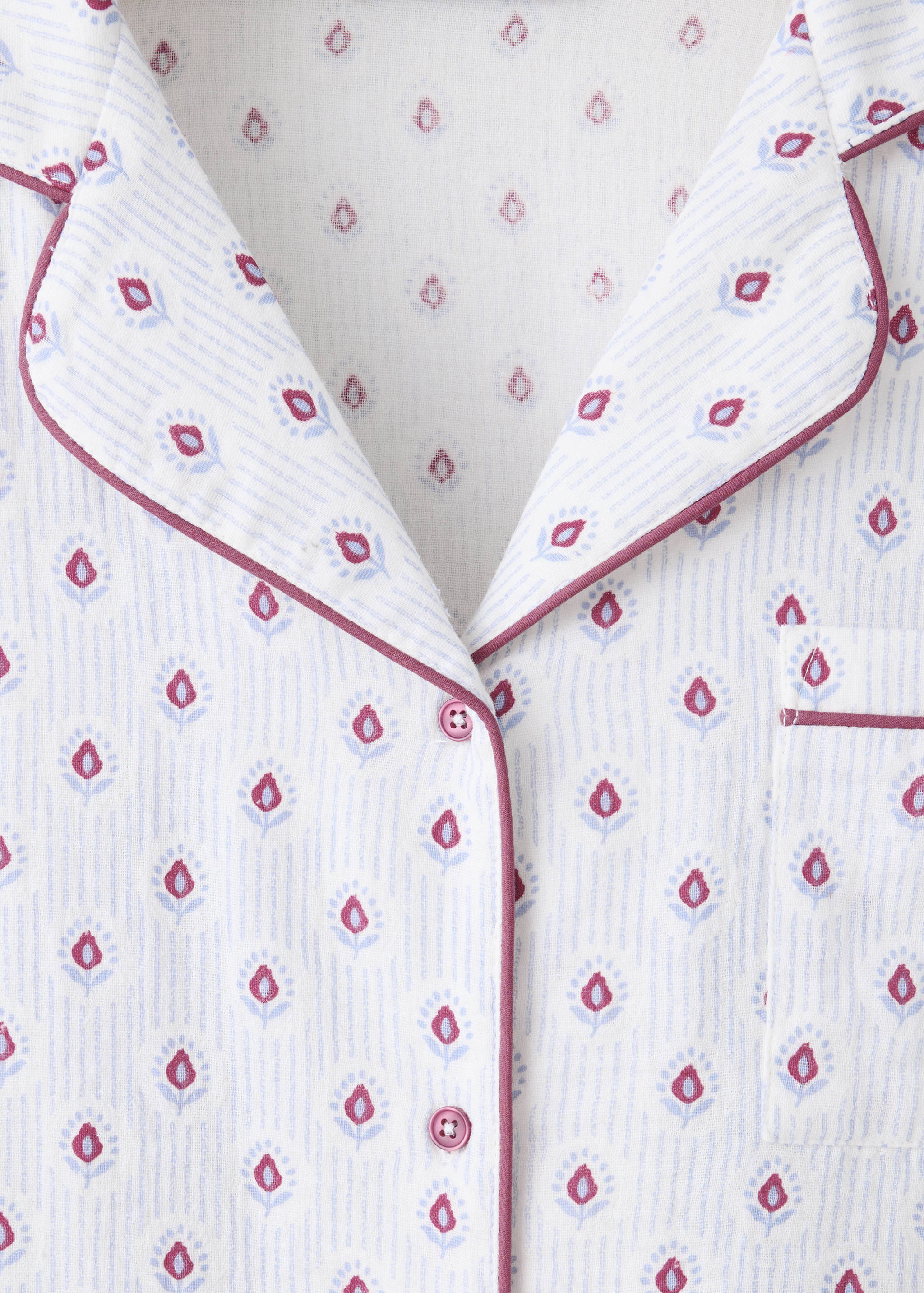 Floral-print pyjama set - Details of the article 0