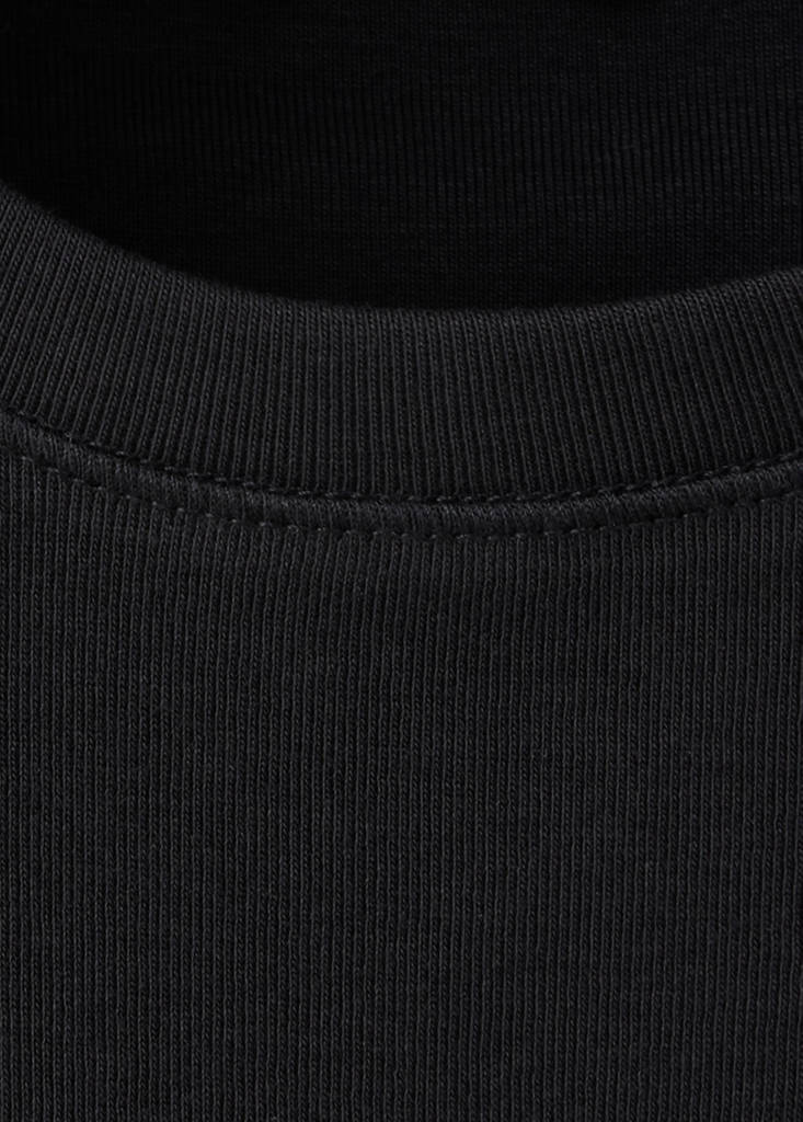 Slim-fit short-sleeved T-shirt — Black
